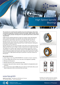 High Speed Spindle Bearings Flyer